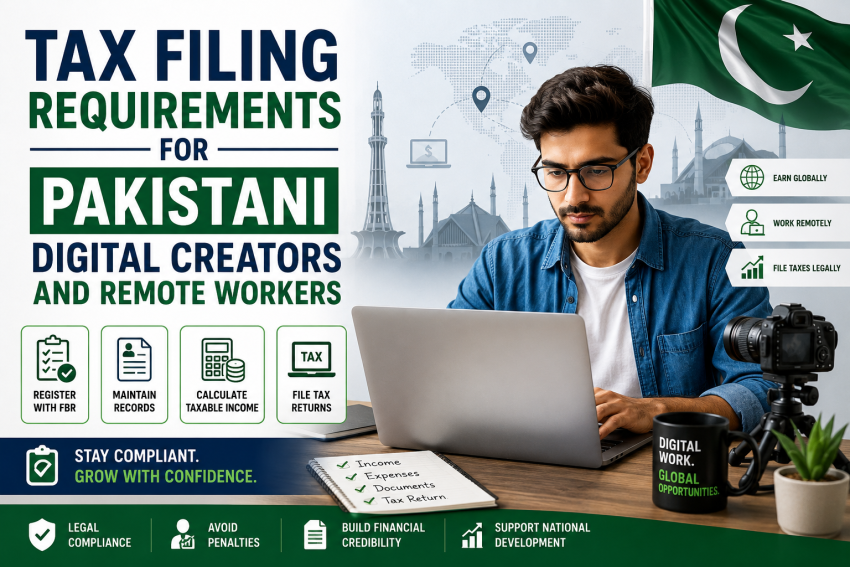 Tax Filing Requirements for Pakistani Digital Creators and Remote Workers